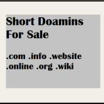 Short Domains for Sale